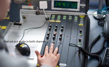 final cut put audio in both channel 